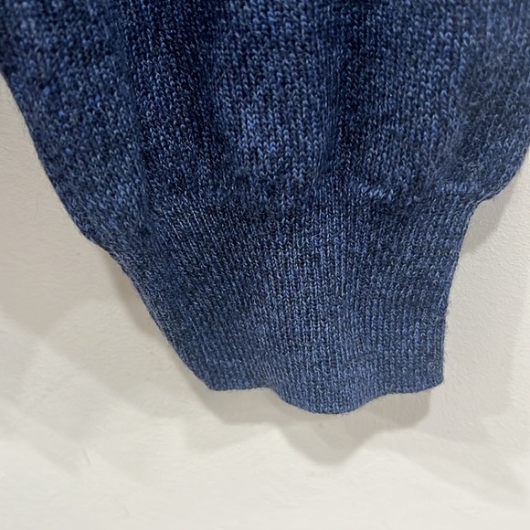 Sand Merino Wool Vneck Blue Sweater in Size CL - Picture 5 of 12